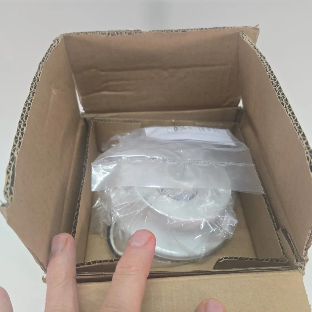 Progress Lighting P3605-30 White 1-Light Flush Mount with White Glass